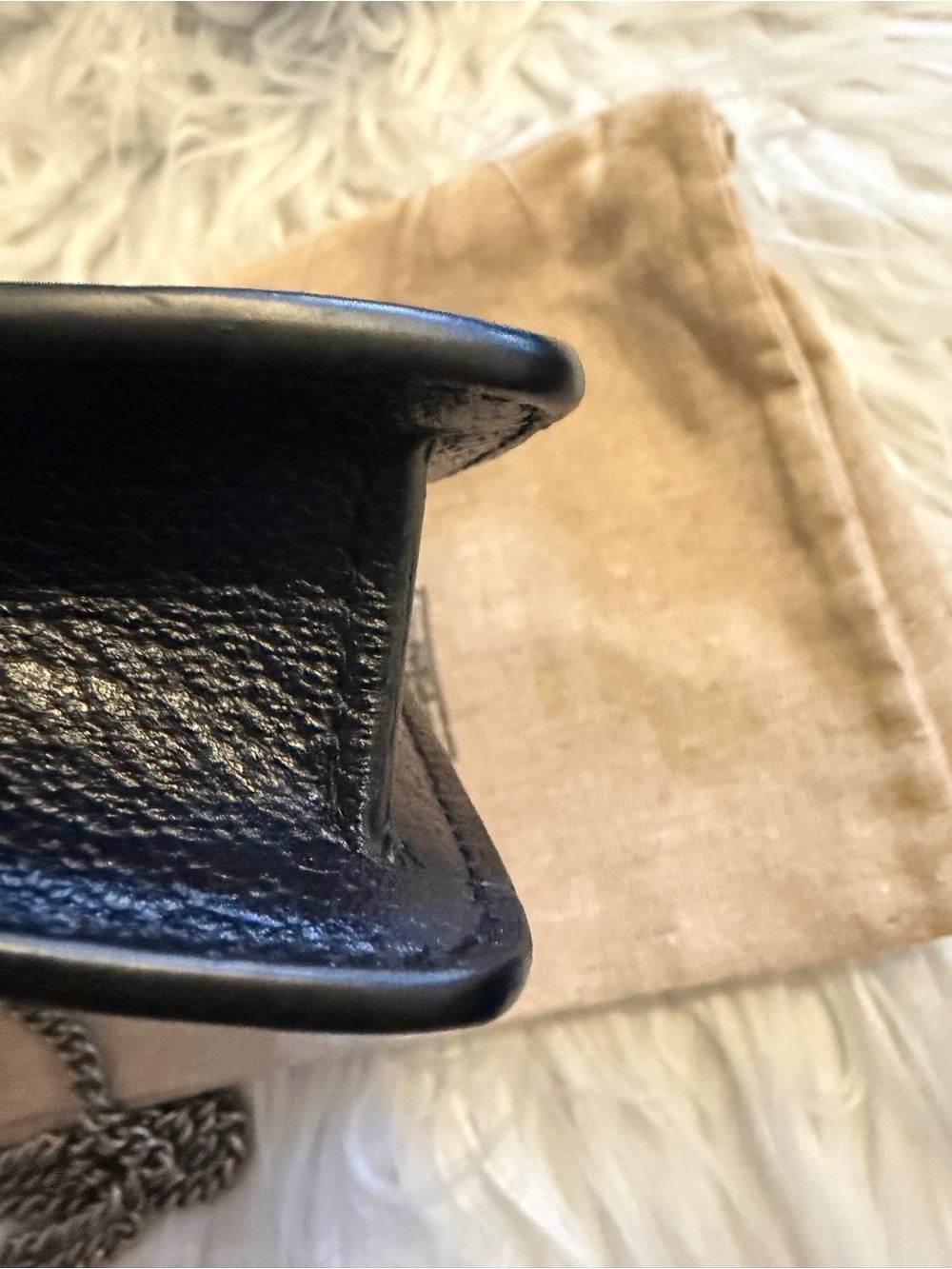 Gucci Blue GG Canvas and Leather Dionysus Crossbody Bag - Picture 9 of 12